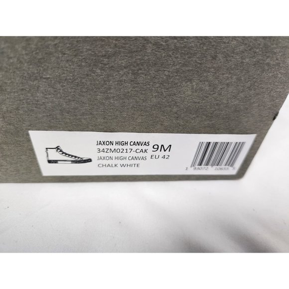 All Saints Men's Sz. 9 Jaxon High Top Canvas Trainers in Chalk White - Picture 9 of 9